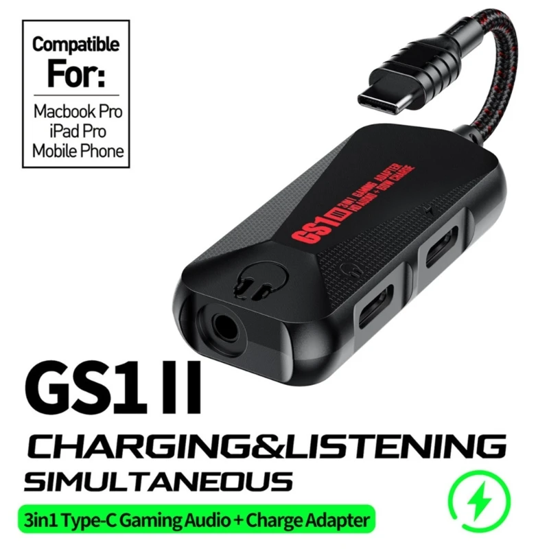 Frango Jogo Telefone Placa de Som em Jogo do Telefone Móvel Placa de Som com Adaptador de Carregador Usb-c Tipo-c a 3.5 mm de Carga Gs1 - Image 6