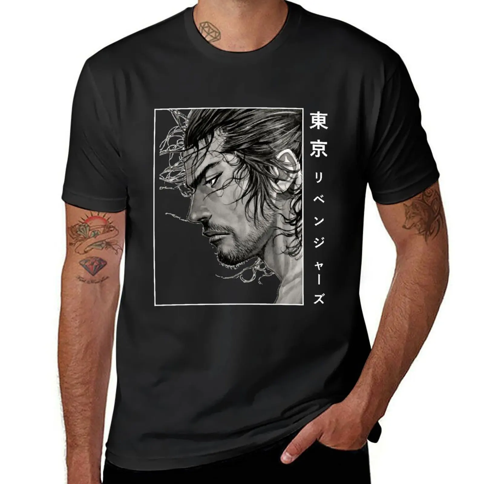 

Music Vintage Vagabond Manga T-Shirt oversized aesthetic clothes t shirts men