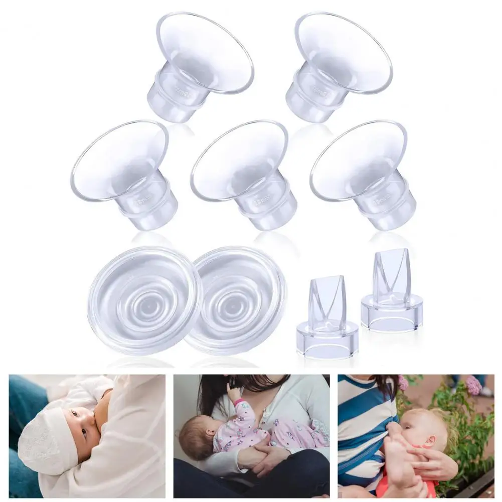 Food-grade Silicone Nipple Adapters Bpa-free Breast Pump Parts Universal Breast Pump Caliber Converters Easy Safe for Efficient