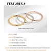 F.I.N.S 925 Sterling Silver Thin Ring Minimalist Smooth Lines Rose Gold Ladies Stackable Engagement Finger Fine Jewelry JT1200 5