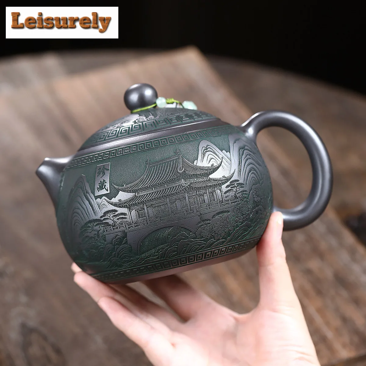 770ml Authentic Yixing Purple Clay Teapots Handmade Xishi Pot Raw Ore Stone Yellow Mud Kettle Zisha Tea Set Drinkware Ornaments