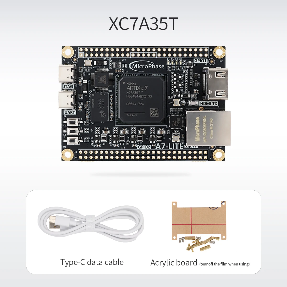 MicroPhase A7-Lite Xilinx Artix-7 FPGA  , XC7A35T XC7A100T AC7A200T FPGA   ŰƮ, ھ Borad