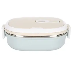 Portable Stainless Steel Food Container for Students and Professionals (Single Layer)