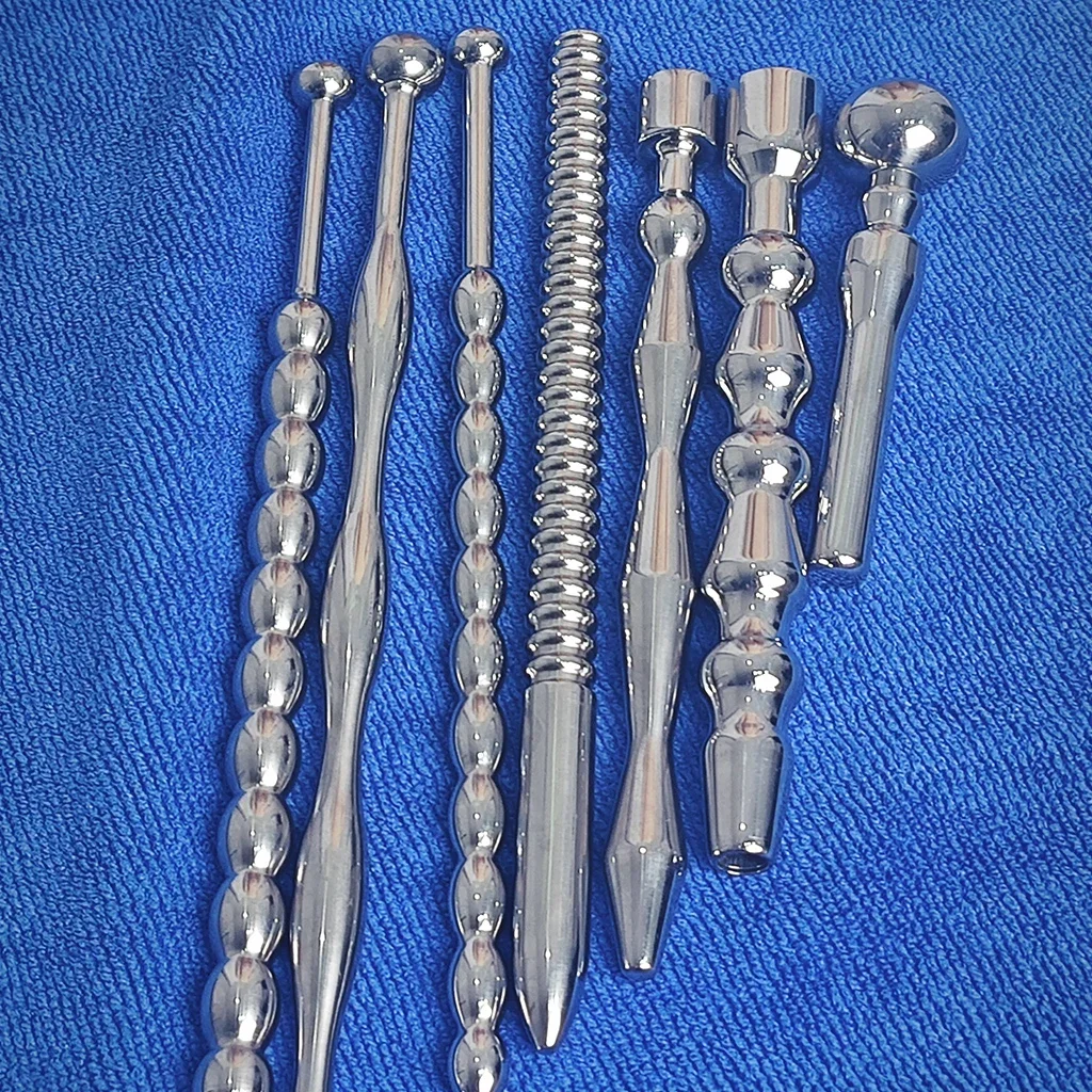 Penis Sex Toys 7 Types Stainless Steel Urethral Plug Urethral Sounding Penis Plug Urethra Horse Eye BDSM Bondage Masturbation Sex Toys for Men