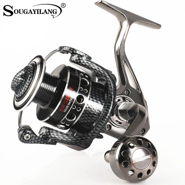 Sougayilang Fishing Reel 5.2:1 Gear Ratio Max Dag 10kg Spinning