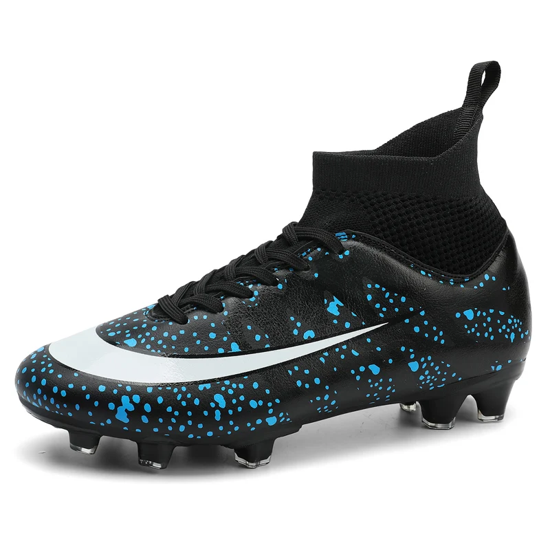 Chaussures de football pour hommes Bottes de football antidérapantes  Crampons Baskets de football en herbe Yjw001 