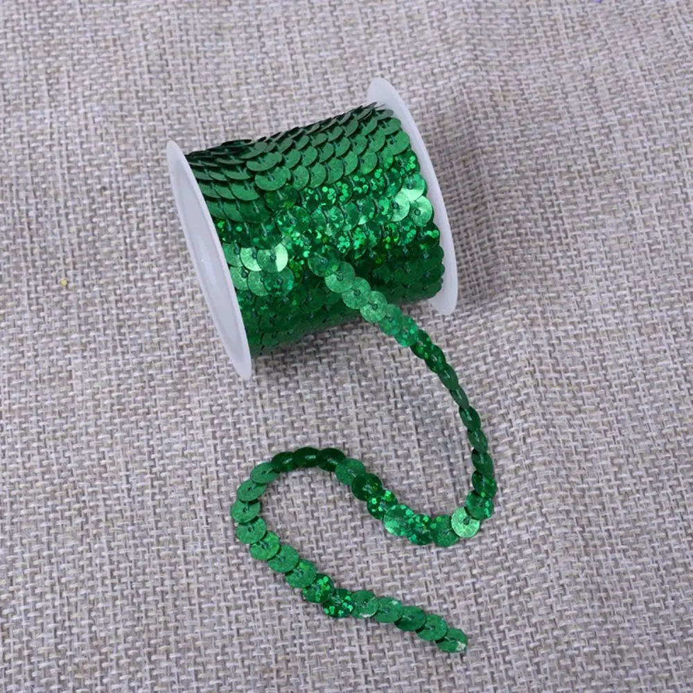 Colorful PVC Sequins Trims 6mm Round Shiny Garment Craft Accessory