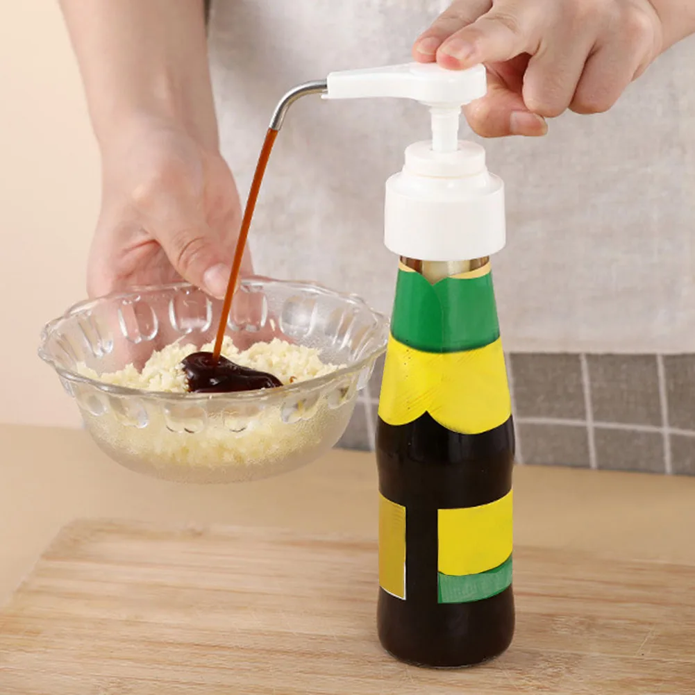 Universal Oyster Squeezer Sauce Pressing Nozzle Pump Head Juicer Ingredients Bottle Pressing Bottle Kitchen Tool