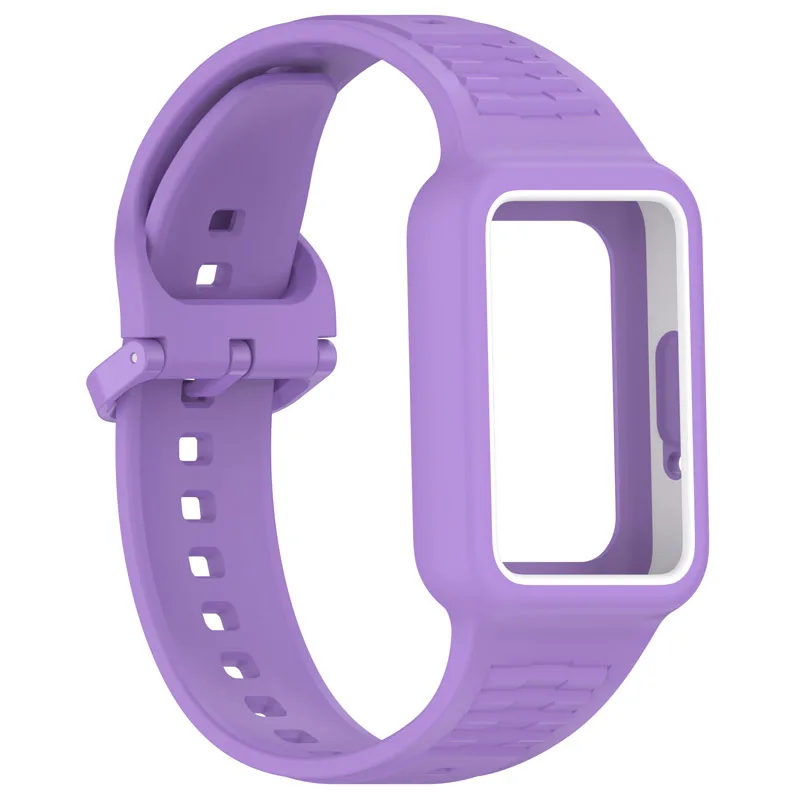 Silicone Smartwatch Wristband with Case - Versatile Replacement Strap & Frame