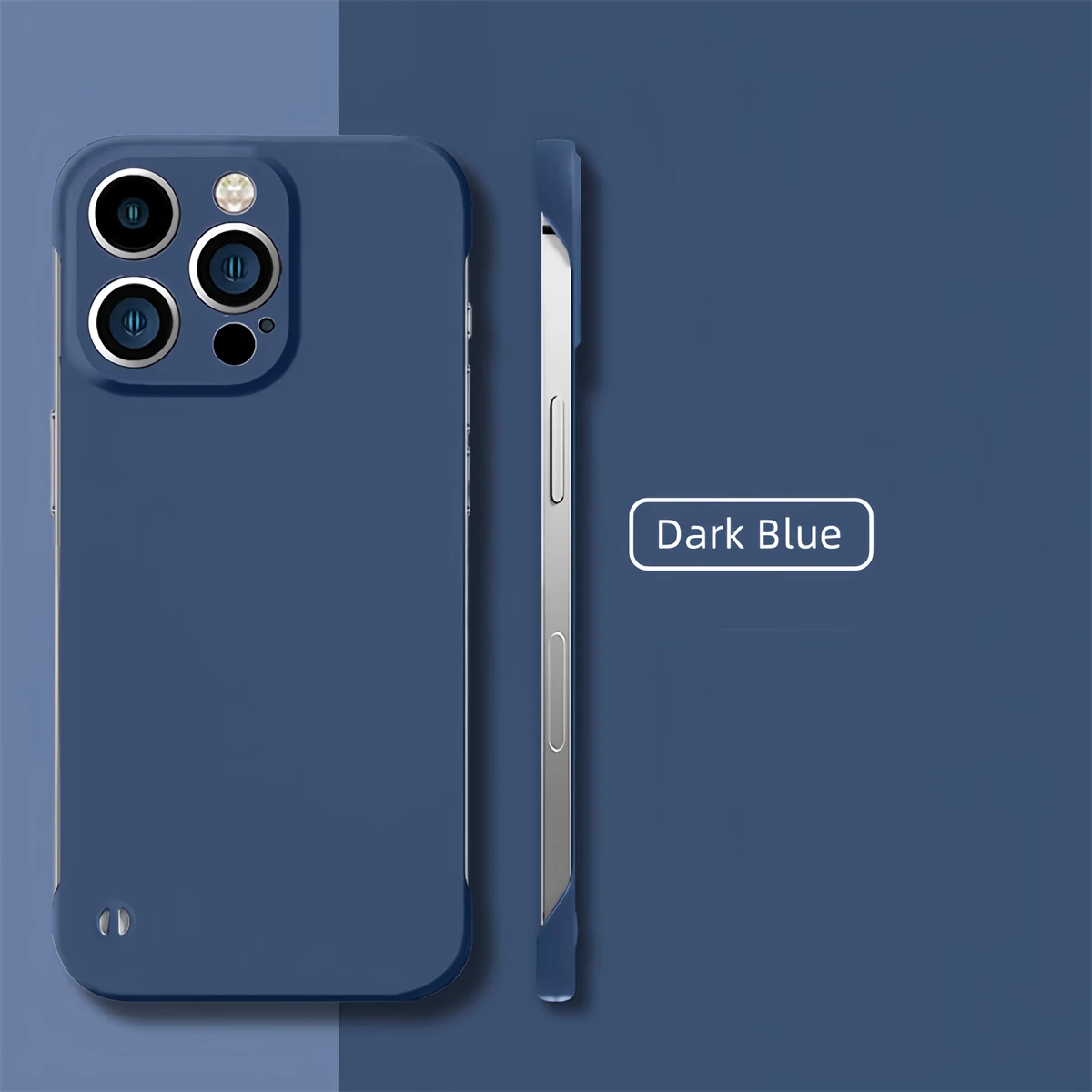 Ultra Thin Minimalist Borderless Phone Case - Frameless Skin-Friendly Hard Matte Cover