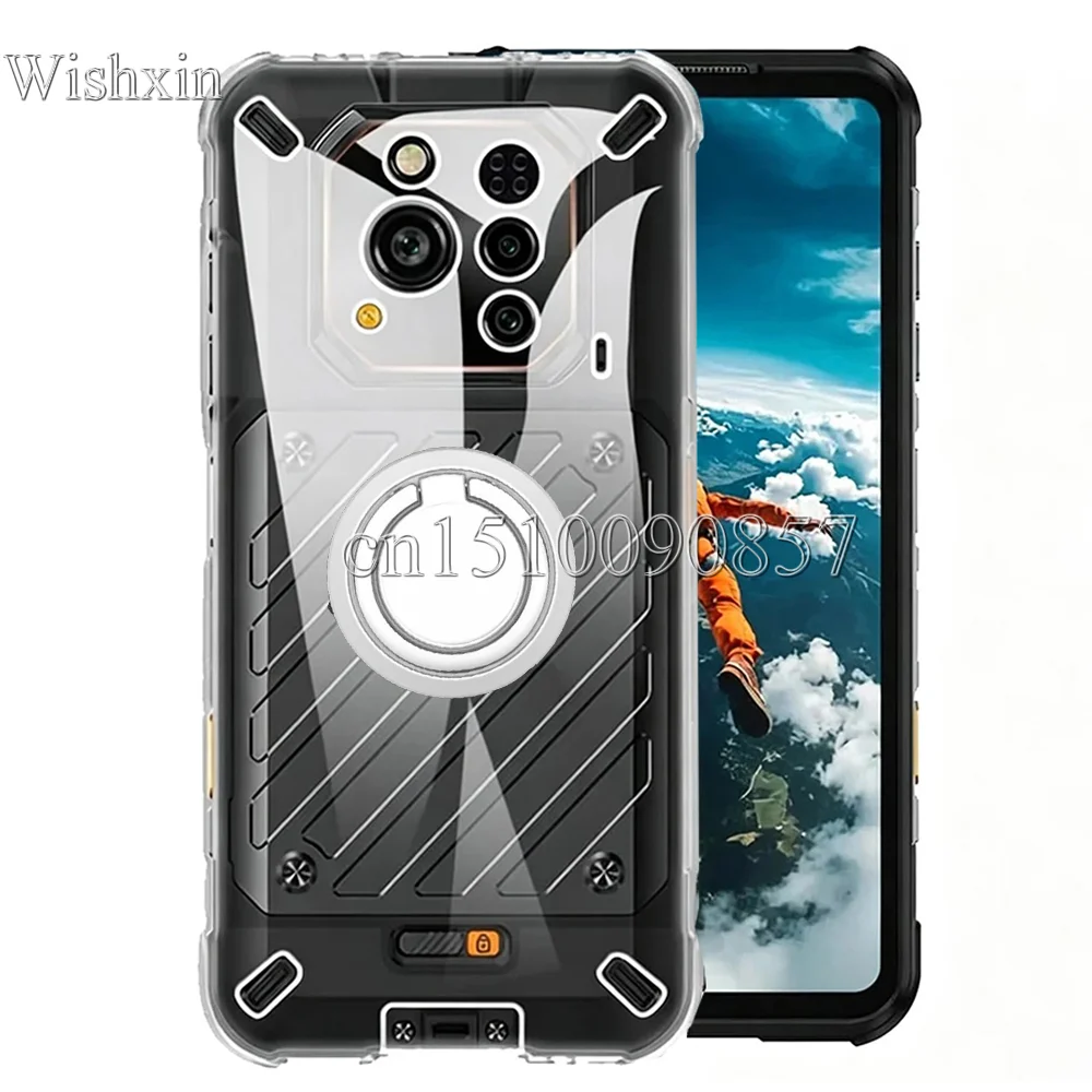 Shockproof Soft TPU Kickstand Ring Holder Case