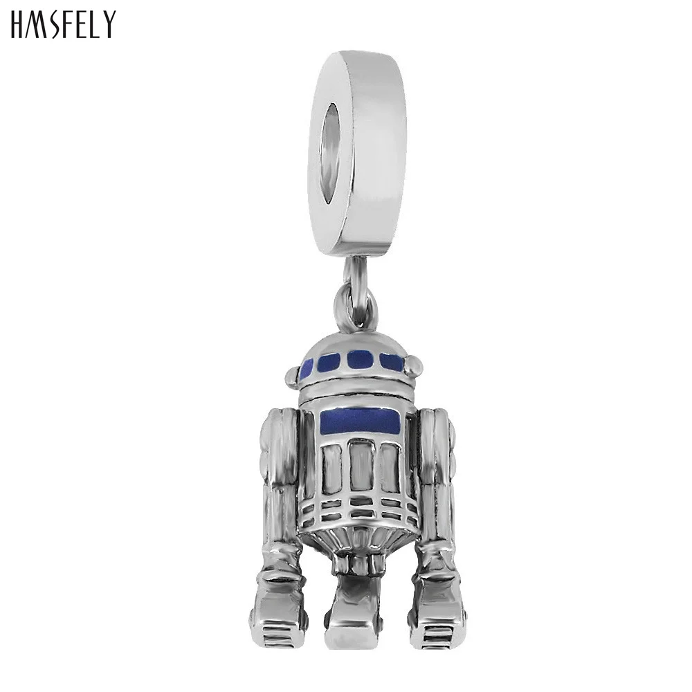 

HMSFELY Stainless Steel Robot Pendant For DIY Bracelet Necklace Jewelry Making Accessories Bracelets Parts