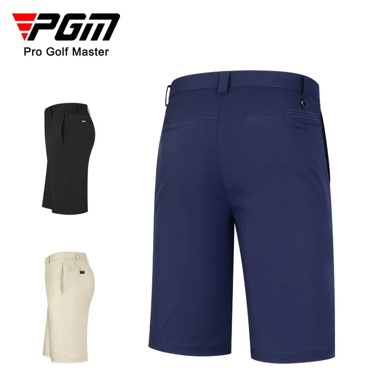 PGM Men Golf Stretch Shorts Comfortable Cotton Clothing Sports Wear Summer Quick Dry Solid Refreshing Breathable Pants KUZ130
