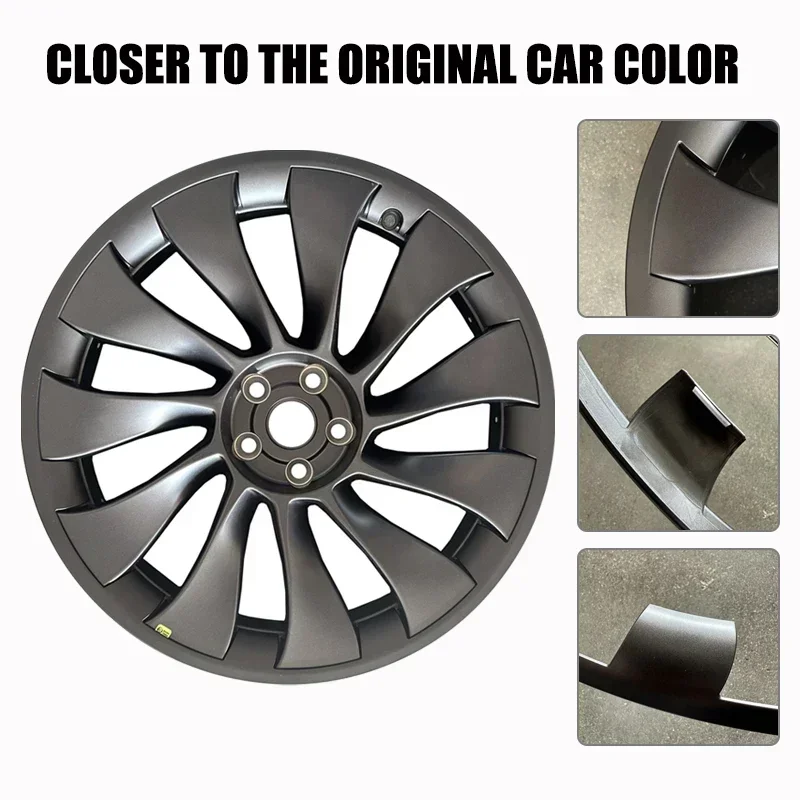Protector Ring For Tesla Model 3 20 Inch Vehicle Wheel Rims Performance Patch Replacement ABS Full Rim Car Accessories wheel hub covers wheel hub caps 4PCS