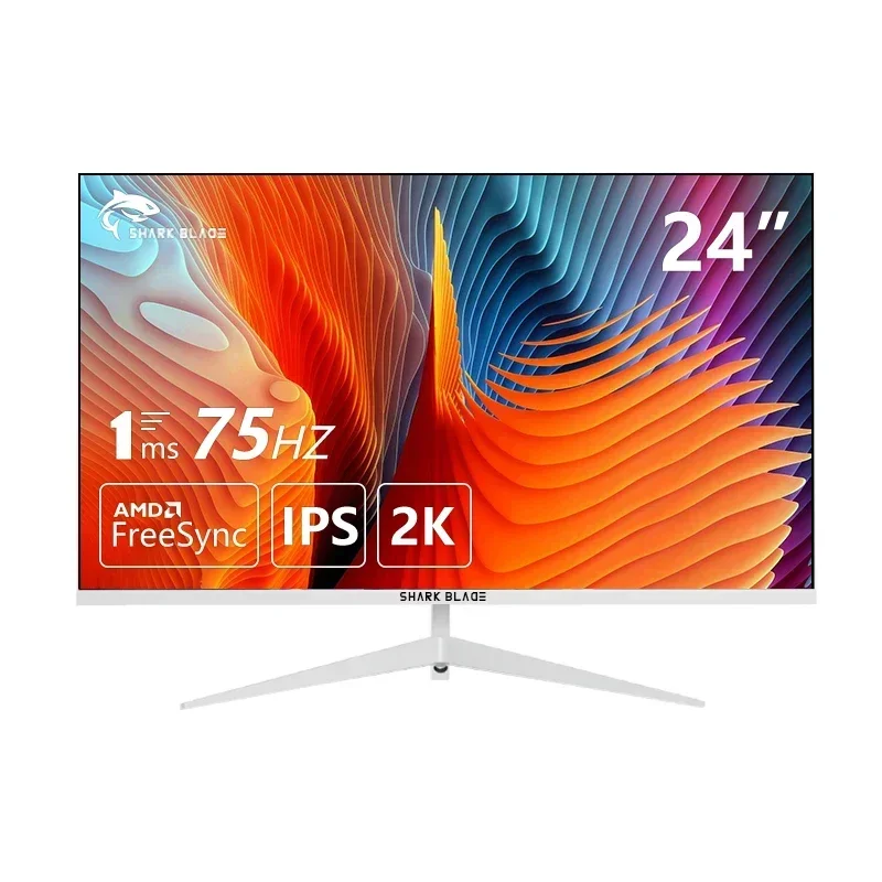 Monitor Da 24 Pollici 2K Monitor Da Gioco 75Hz 16:9 Display Per Computer Ips Veloce 2560*1440P Hdmi Dp Schermo Da Gioco Per Pc Full Hd