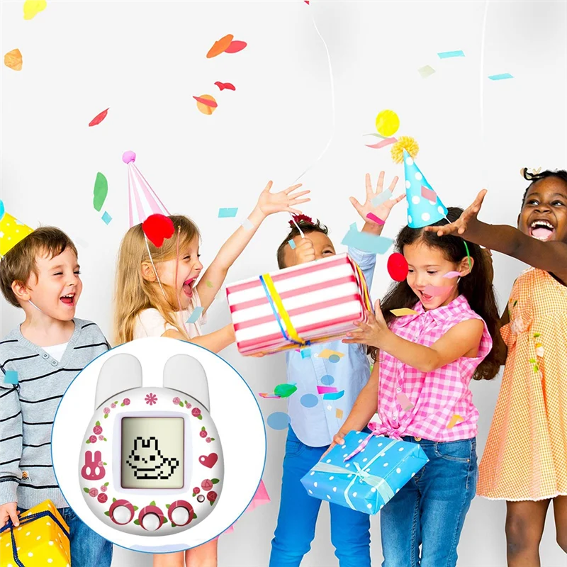 Handheld Retro Virtual Pet Machine Game Console Electronic Digital Pet Toy for Kids Children(B) 5