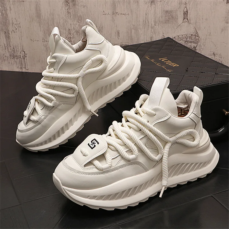 2025 New Men Shoes Autumn Winter Comfortable Men's Platform