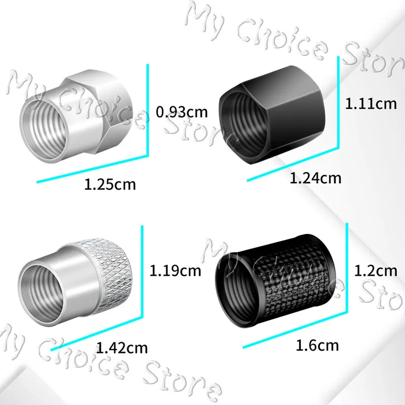 Premium Set of 4 Emblem Wheel Tire Valve Caps - Waterproof and Durable Airdust Covers