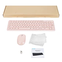 Fashion Wireless Keyboard and Mouse Combo Gamer Silent Keyboards Mouse Set Ultra Thin Office PC Ergonomic Gaming Pink Keypad - Image 6