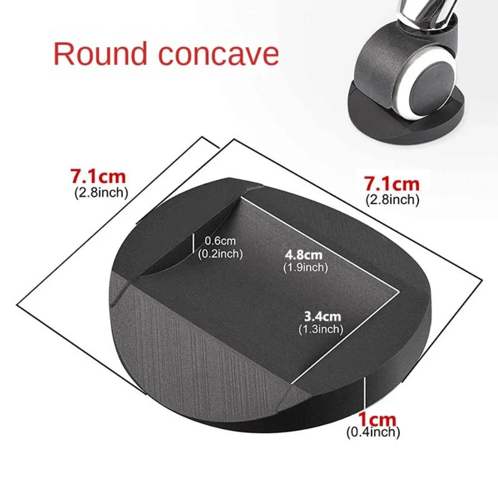 Description Picture 4 of itemOffice Chair Wheel Stopper Furniture Caster Cups Floor Protectors Chair Roller Feet Anti-slip Mat Universal Wheel Slot Pad ﻿