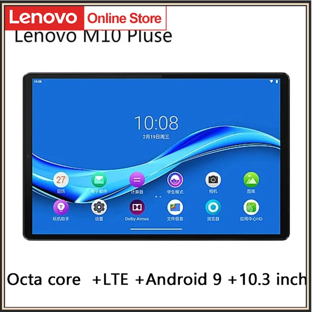 Tablette Lenovo M10 Plus 10.3 pouces 4 Go de RAM 128 Go de ROM