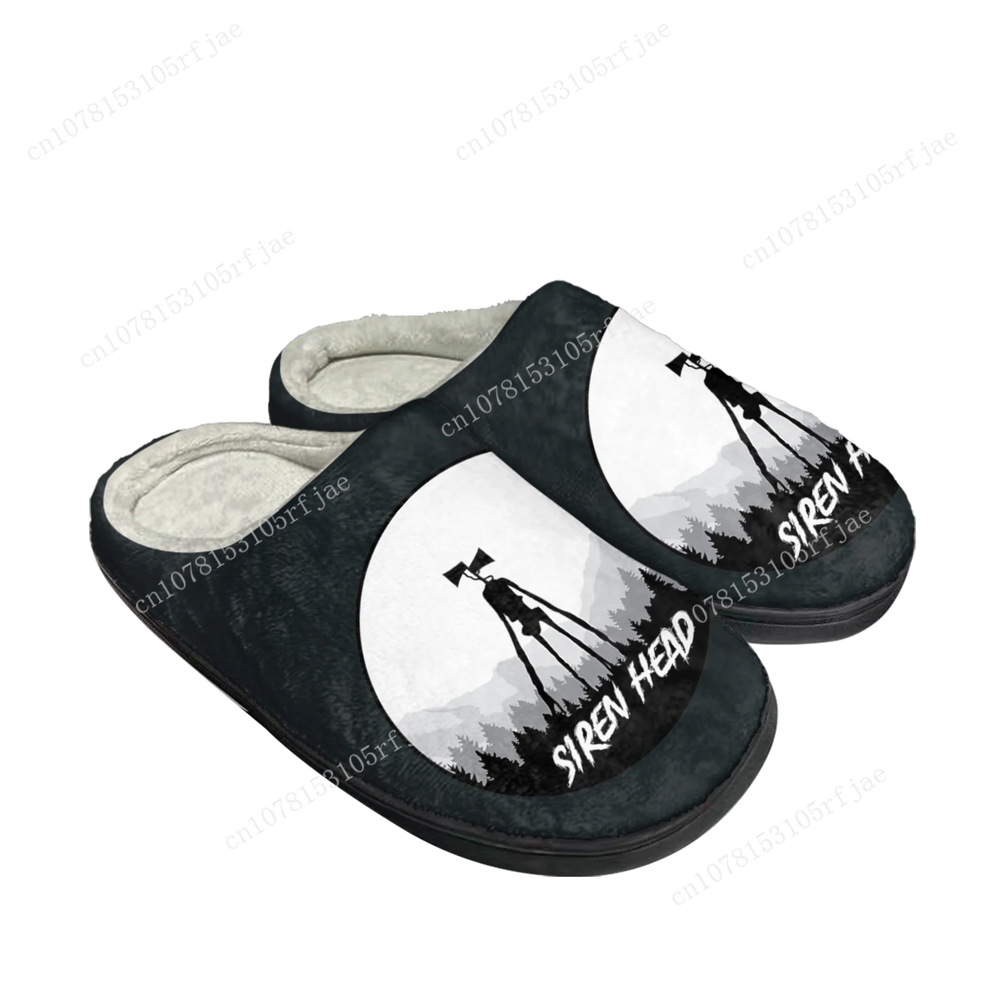 

Siren Head Home Cotton Slippers Hot Cartoon Game Mens Womens Teenager Plush Bedroom Casual Keep Warm Shoes Tailor Made Slipper