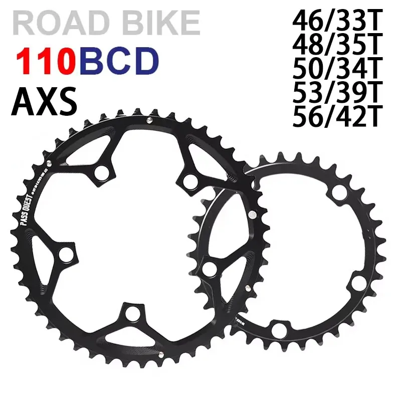 PASS QUEST 110 bcd chainring 5 bolt Narrow wide road bike Chain