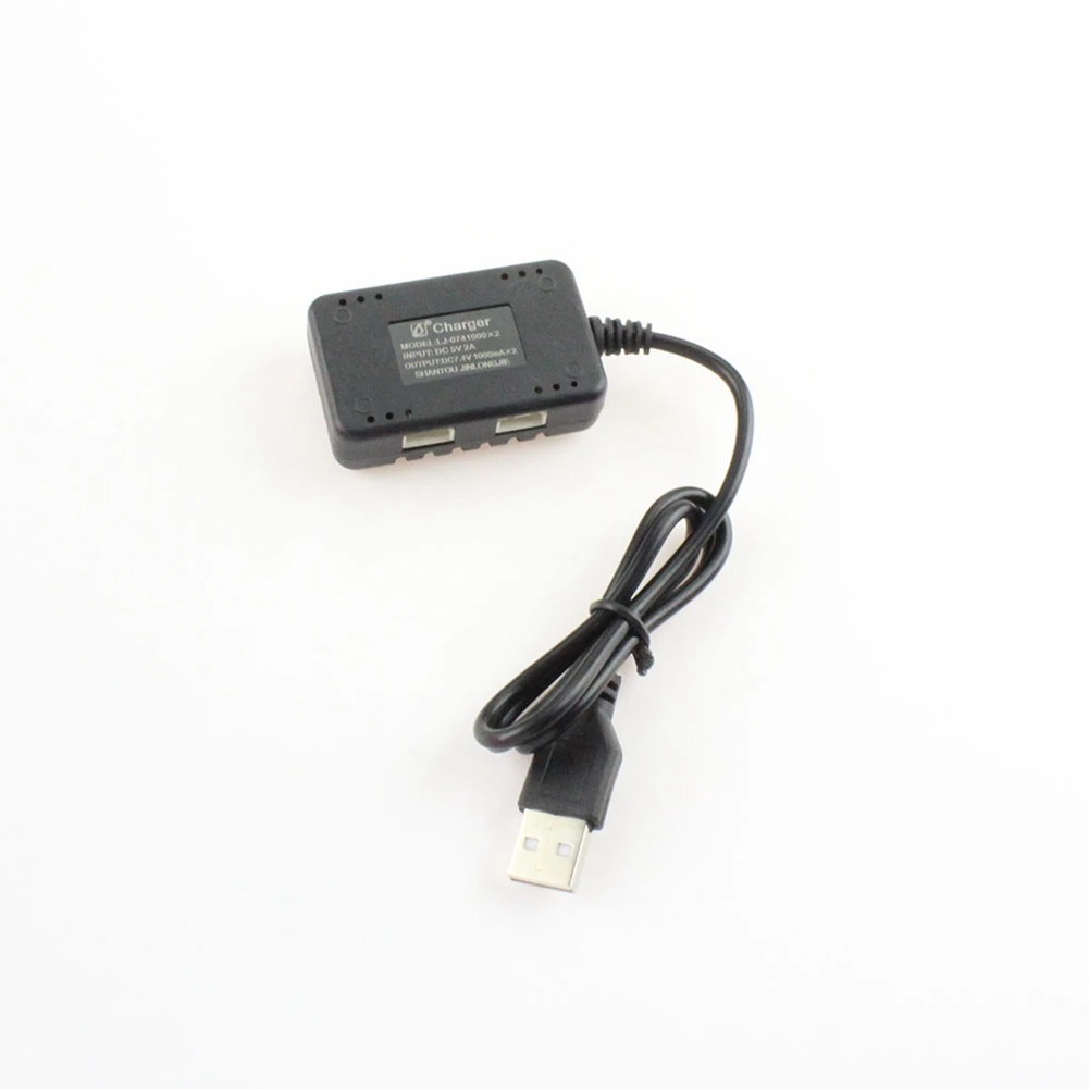 Wltoys 144001 124019 12428 284131 K989 K969 XK K130 RC 자동차 비행기용 고속 USB 충전기, 투인원 7.4V 1000Mah x 2 XH-3P