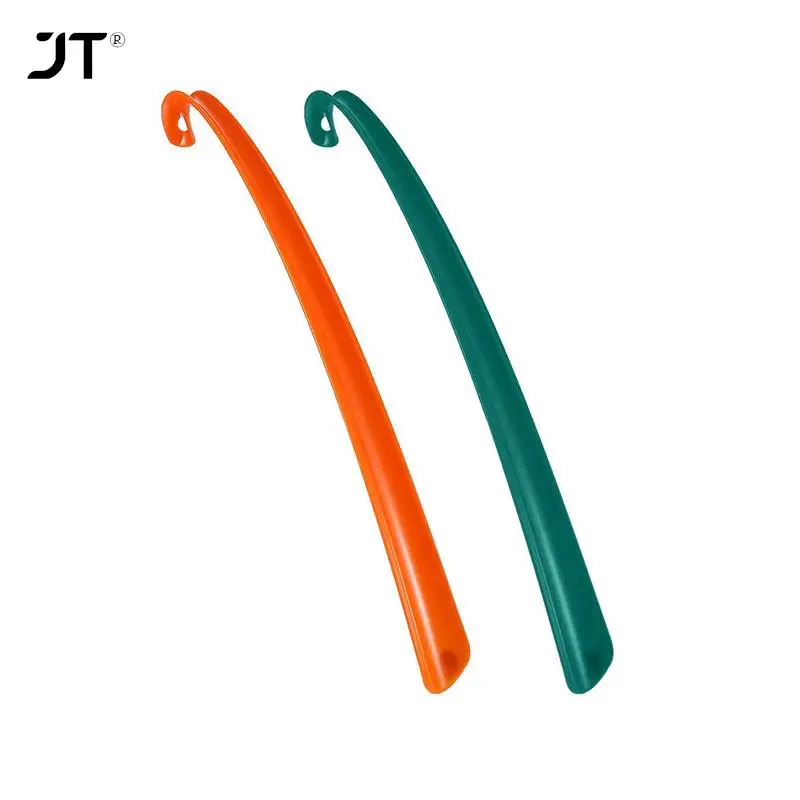 43.5cm Plastic Handle Long ShoeHorn Professional Shoe Horn Shoe Lifter Flexible Lifter Home Shoes Accessories Random color magnetic shoehorn