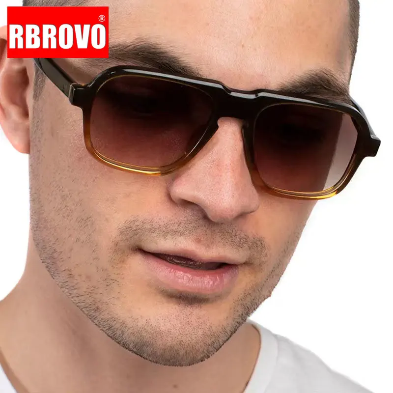 Occhiali da sole quadrati oversize per uomo e donna vintage_voghion.com