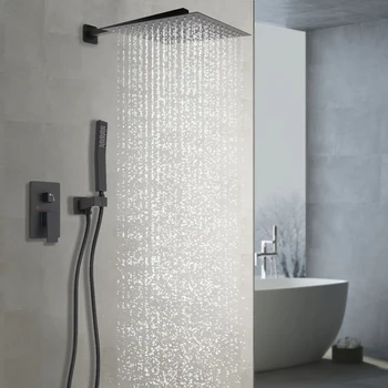 Set rubinetto doccia, sistema doccia bagno con controllo della temperatura Accessori doccia a parete con valvola doccia 1
