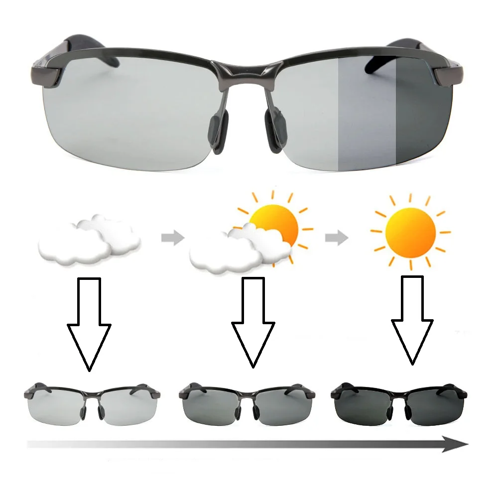 Men Women Photochromic Sunglasses Polarized Driving Chameleon Glasses Color Change Sun Glasses Day Night Vision Driver Eyewear driving glasses photochromic sunglasses night vision sunglasses polarized sunglasses