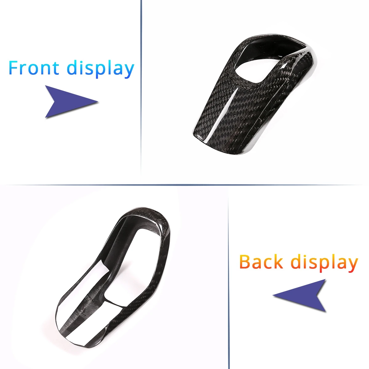 랜드로버 레인지로버 스포츠 2014-2017 용 자동차 탄소 섬유 기어 시프트 노브 커버 트림, 자동차 액세서리