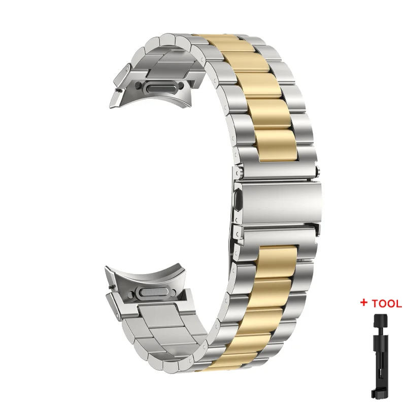 Premium Stainless Steel Quick-Release Watch Band Bracelet