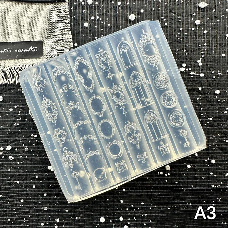 뜨거워요 핫 미니 사진 프레임 모양 실리콘 네일 몰드 네일 스탬핑 네일 DIY 네일 살롱 디자인 입체 매니큐어 아트 도구