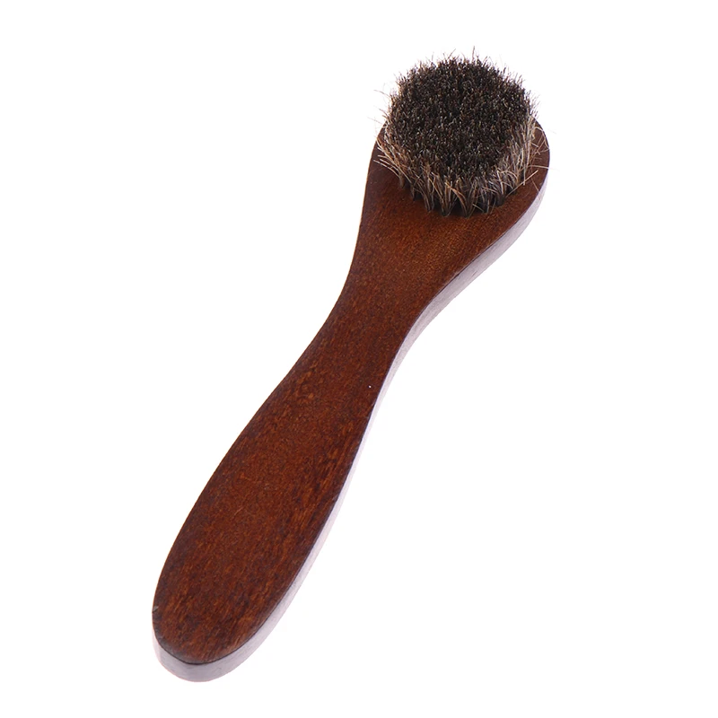 Brosse à Chaussures De Sport PREMYO - Poils Non Accrochants, Manche En Bois, Fabriquée En Allemagne