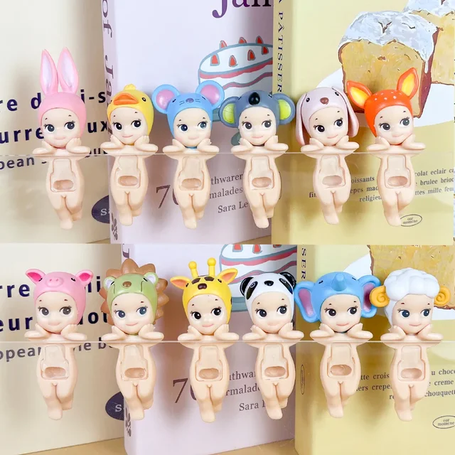 Sonny Angel Hippers Blind Box Lie Down Angel Series Anime Character Kawaii Cartoon Surprise Box Toy Kids Gifts 5