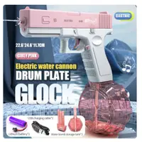 2023 New Water Gun Electric Glock Pistol Shooting Toy Full Automatic Summer Water Beach Toy For Kids Boys Girls Adults 2