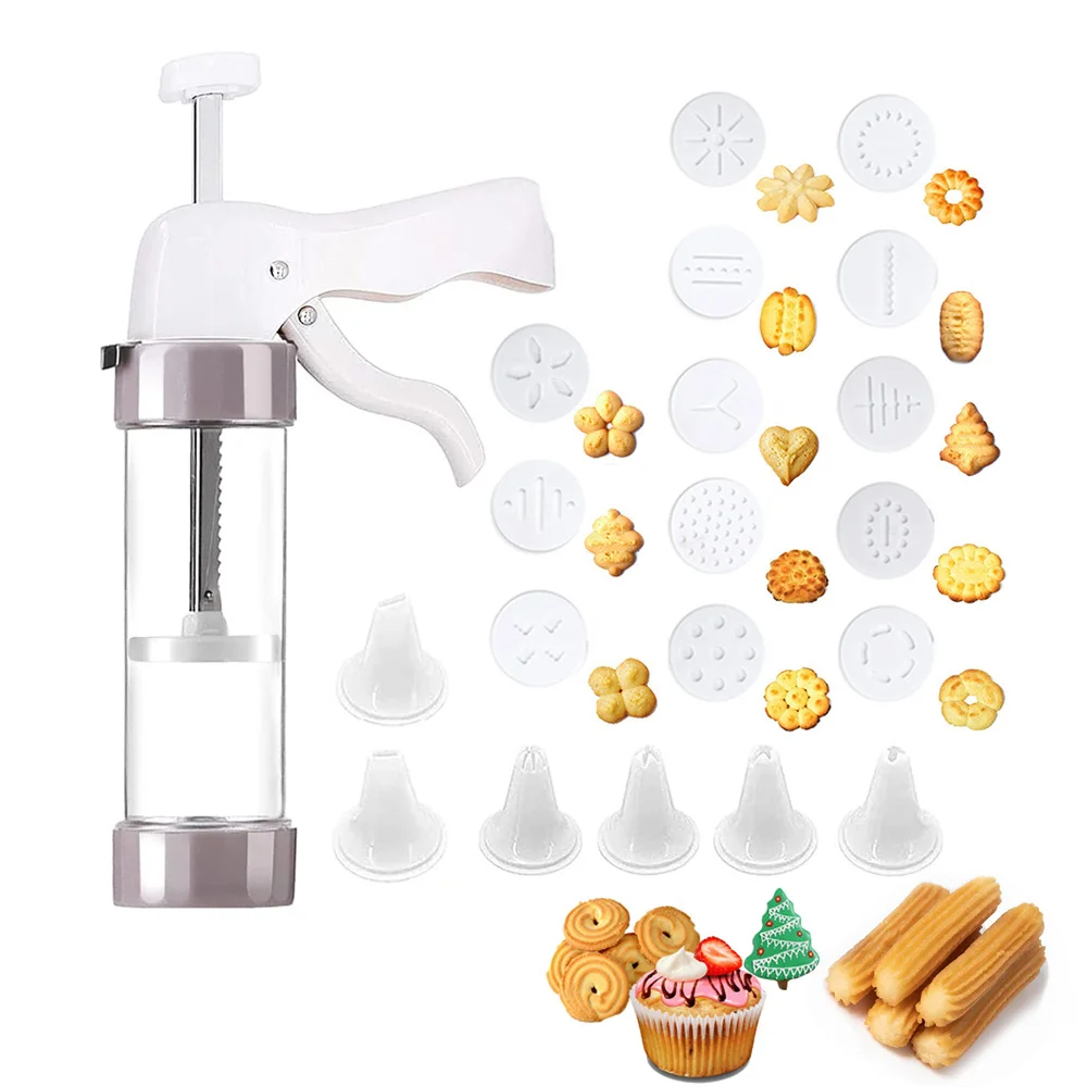 Christmas Spritz Cookie Press Gun Churro Maker And Pastry Gun Syringe
