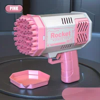 One Loaded Kids 40 Hole Rocket Launcher Handheld Portable Automatic Bubble Gun LED Light (Bubble Liquid & Batteries Excluded) 2