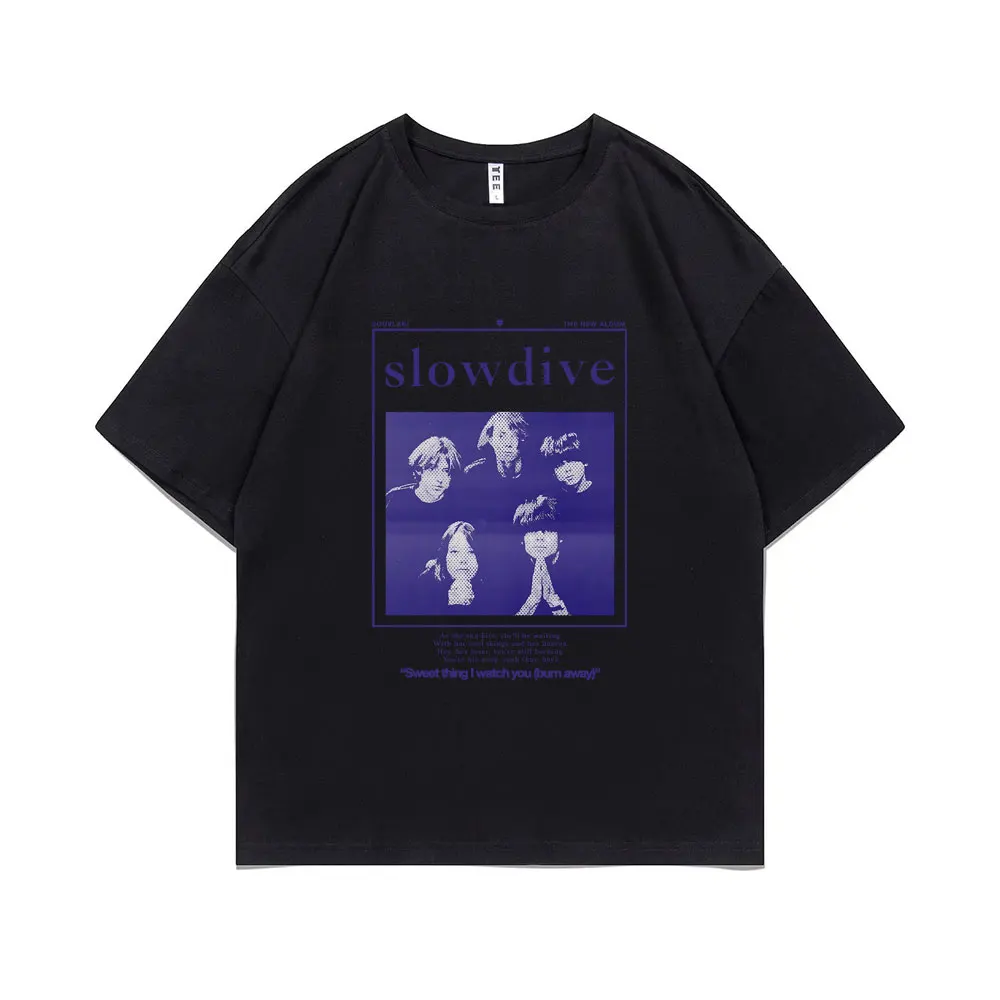 

Britain Band Slowdive Souvlaki When The Sun Hits Vintage T-shirt Men Women Tour 90s Classic Tshirt Man Casual Oversized T Shirts