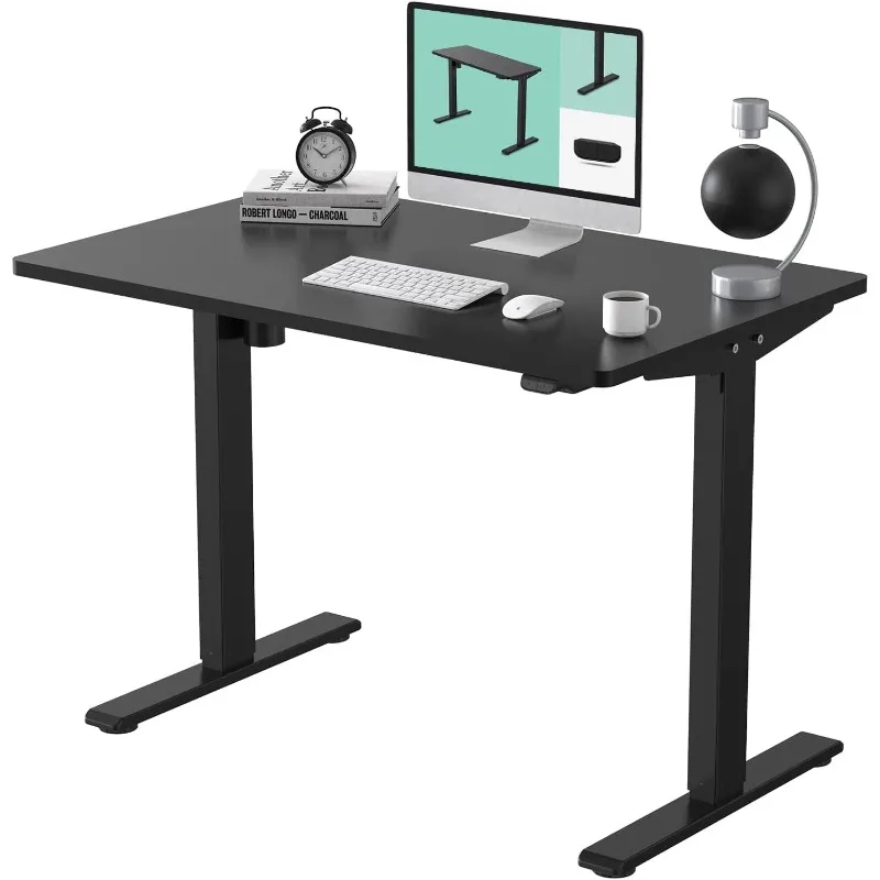 

Standing Desk 48 x 30 Inches Height Adjustable Electric Sit Stand Home Office Desks Whole Piece Desk Board