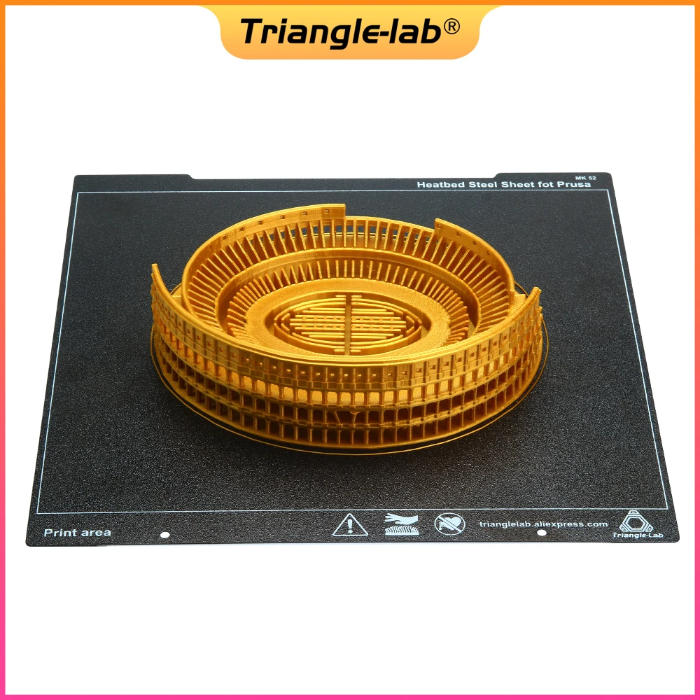 Trianglelab-double Sided Texturizado Pei Primavera Heatbed Chapa de Aço Impressão Base Prusa i3 Mk2.5s Mk3 Mk3s 241x254 mm Novo - Imagem 4