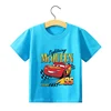 Lightnings Mcqueen T-shirt Cartoon Disney Cars Short Sleeve Tops Boys Basic Tee Children Clothing Cool Printed Tshirt Kids Tees 5