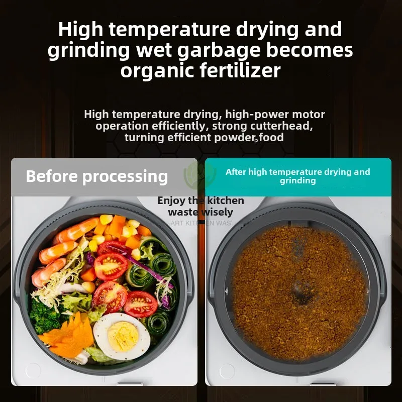 Smart Food Waste Machine Household Waste Processor Food Crusher Fast Composting Machine Grinding