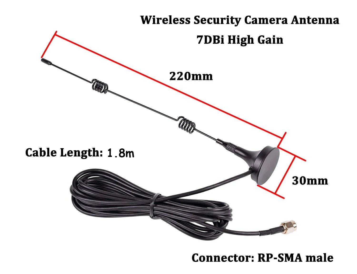 WiFi Antenna 2.4G-5.8G Tape Indoor 7dbi WiFi Surveillance Extension Digital Antenna For IP Camera NVR CCTV