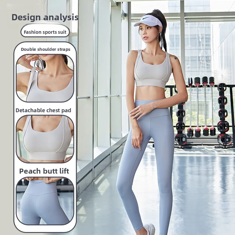 nude feeling Breathable Sports Anti-Sweat Fitness Top Women Seamless Yoga Bra Shockproof Crop Top Push Up Sport Bra