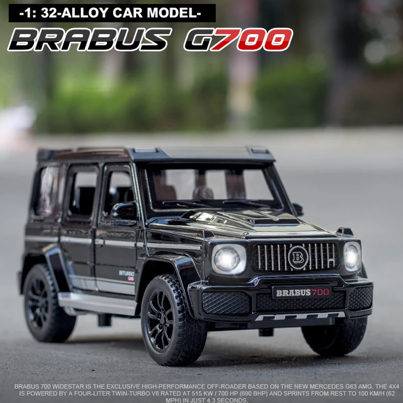 

Литой коллективный миниатюрный автомобиль Brabus G700, модель 1/32 года