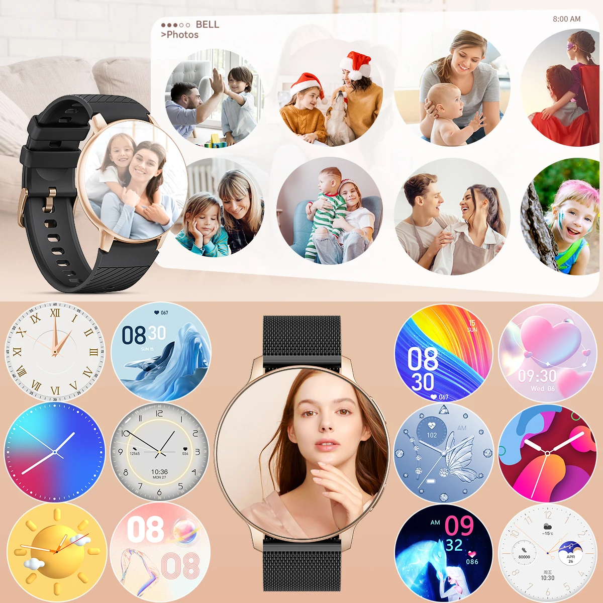   LIGE Ʈ ð  ȭ ȭ  SmartWatchs   ð  IP67  Ʈ  