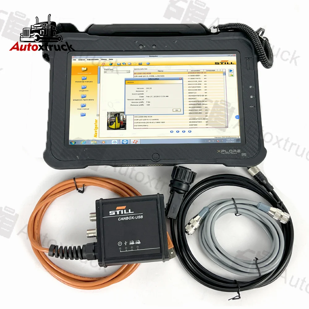 

For Still Forklift Canbox 50983605400 Xplore Tablet Diagnostic Cable Original Box Can Bus Line Still CANBOX 2 Diagnosis Tool